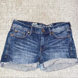Madewell 25 shorts denim jean booty